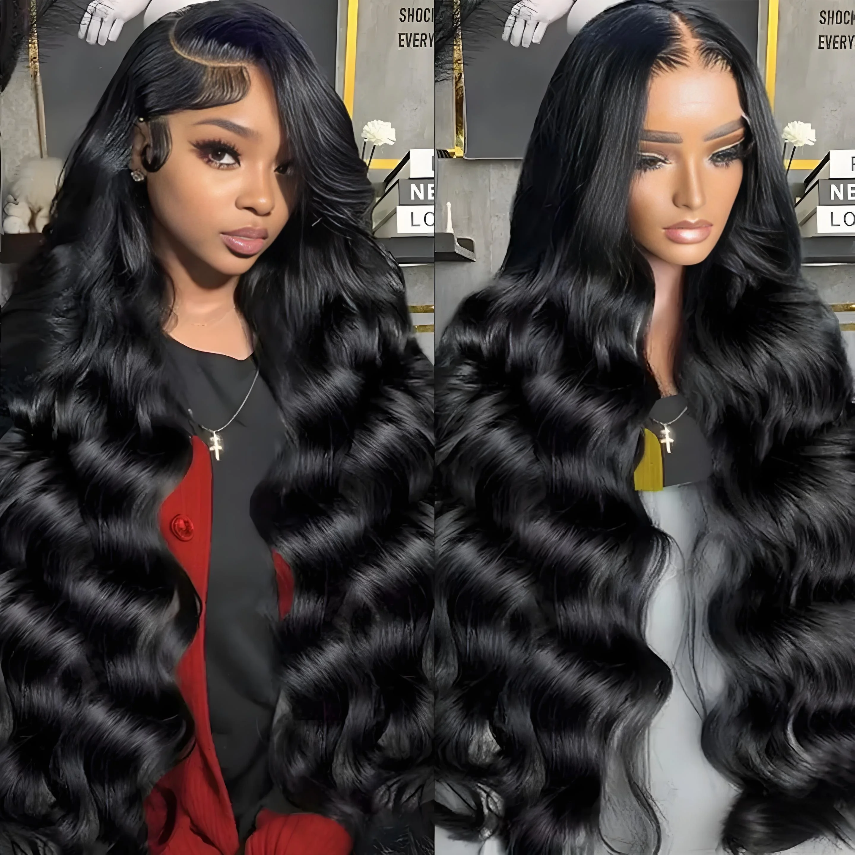 Прозрачные парики HD Body Wave Loose Wigs 13x4 13x6 с предварительно выщипанным кружевным фронтом, из натуральных волос, плотность 220, 30-40 дюймов, для чернокожих женщин
Прозрачные парики HD Body Wave Loose Wigs 13x4 13x6 с предварительно выщипанным кружевным фронтом, из натуральных волос, плотность 220, 30-40 дюймов, для чернокожих женщин