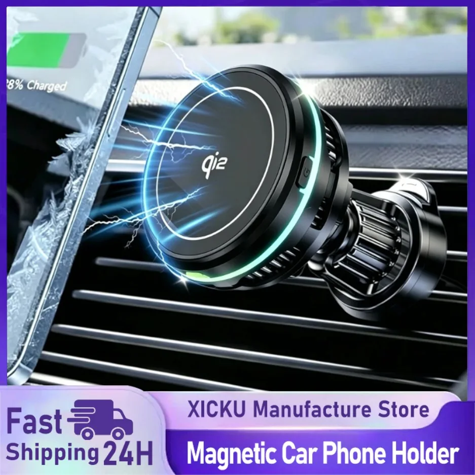 TEC Cooling QI2 15W Car Magnetic Wireless Charger Air Vent Phone Holder Stand For iPhone 17 16 15 14 13 12 Pro Max Fast Charging
TEC Cooling QI2 15W Car Magnetic Wireless Charger Air Vent Phone Holder Stand For iPhone 17 16 15 14 13 12 Pro Max Fast Charging