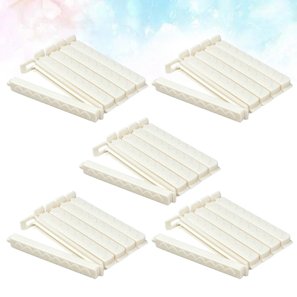 25Pcs Food Sealing Clips Snack Bag Sealers Strong Hold Clamps for Crispy Snacks Lightweight Storage Friendly Ideal Gift Ivory
25Pcs Food Sealing Clips Snack Bag Sealers Strong Hold Clamps for Crispy Snacks Lightweight Storage Friendly Ideal Gift Ivory