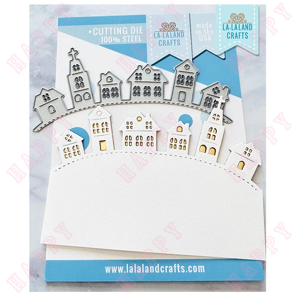 New Christmas Metal Cutting Dies Houses on a Hill DIY Scrapbooking Paper Craft Embossing Diary Decoration Greeting Card Handmade
New Christmas Metal Cutting Dies Houses on a Hill DIY Scrapbooking Paper Craft Embossing Diary Decoration Greeting Card Handmade