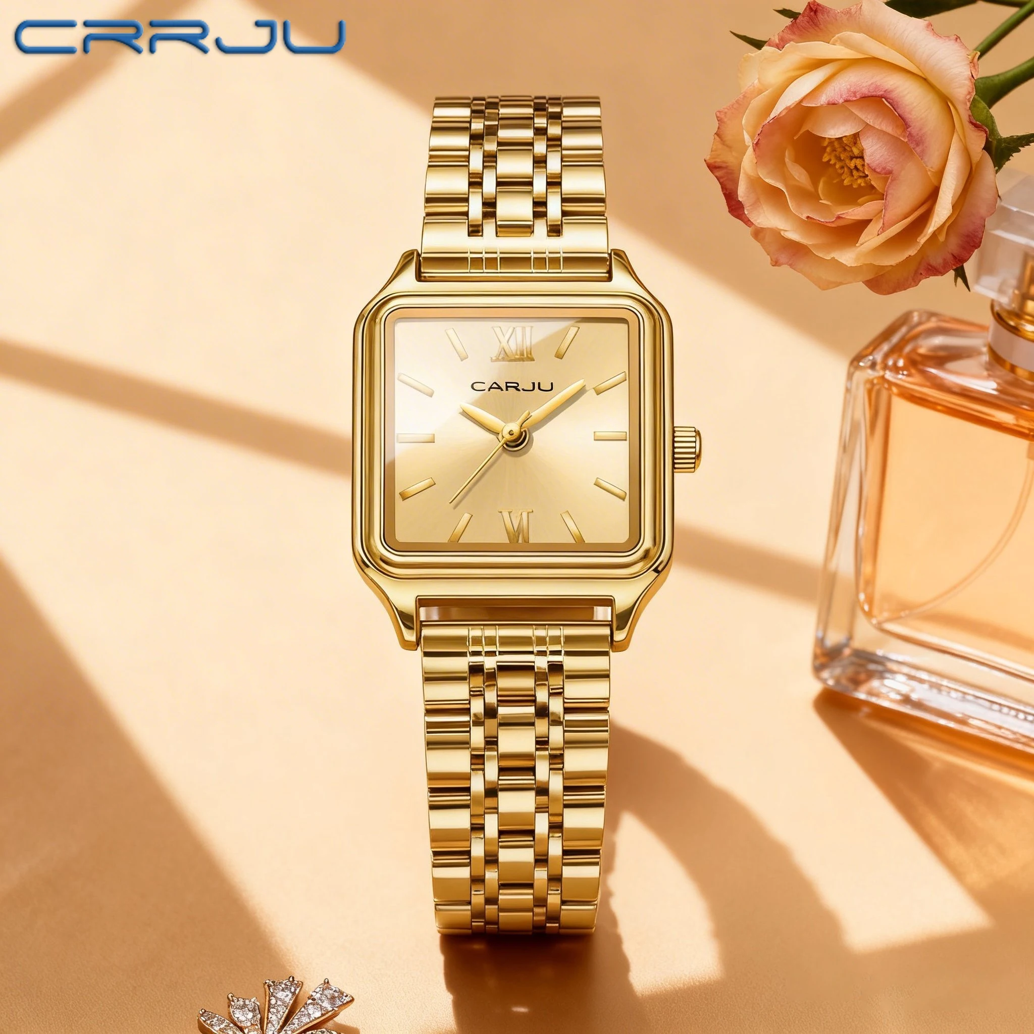 CRRJU Women Watch Ultra-Luxury Minimalist Stainless Steel Strap Water-Resistant Quartz Ladies Clock 5033
CRRJU Women Watch Ultra-Luxury Minimalist Stainless Steel Strap Water-Resistant Quartz Ladies Clock 5033