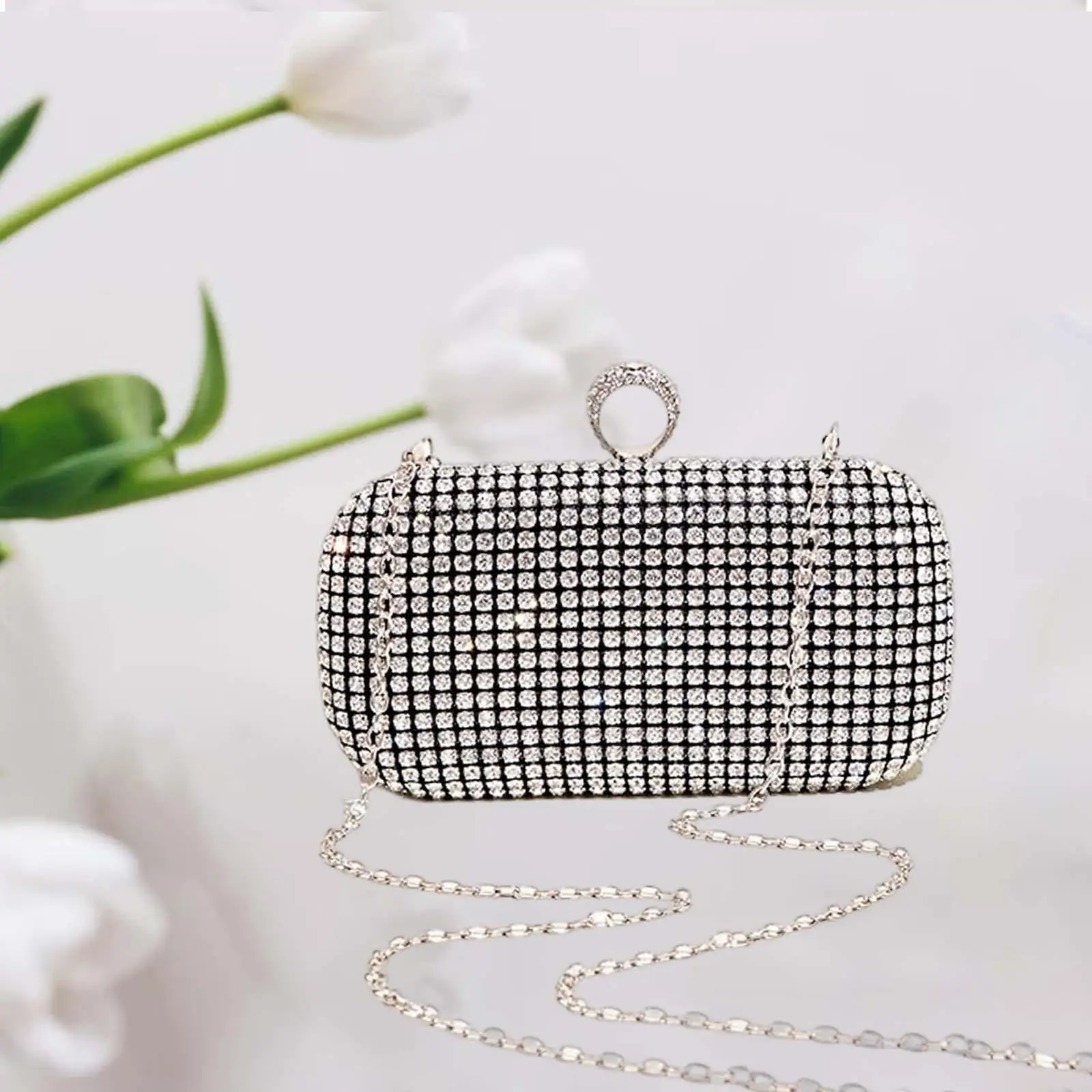Elegant Rhinestone Evening Clutch with Removable Chain - Perfect Gift for Special Occasions
Elegant Rhinestone Evening Clutch with Removable Chain - Perfect Gift for Special Occasions