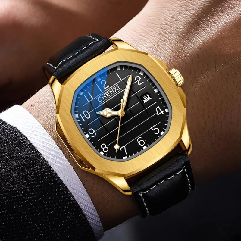 CHENXI Top Brand Luxury Watch Men Sports Watches Leather Belt Auto Date Quartz Wristwatches Men Best Gifts Relogio Masculino
CHENXI Top Brand Luxury Watch Men Sports Watches Leather Belt Auto Date Quartz Wristwatches Men Best Gifts Relogio Masculino