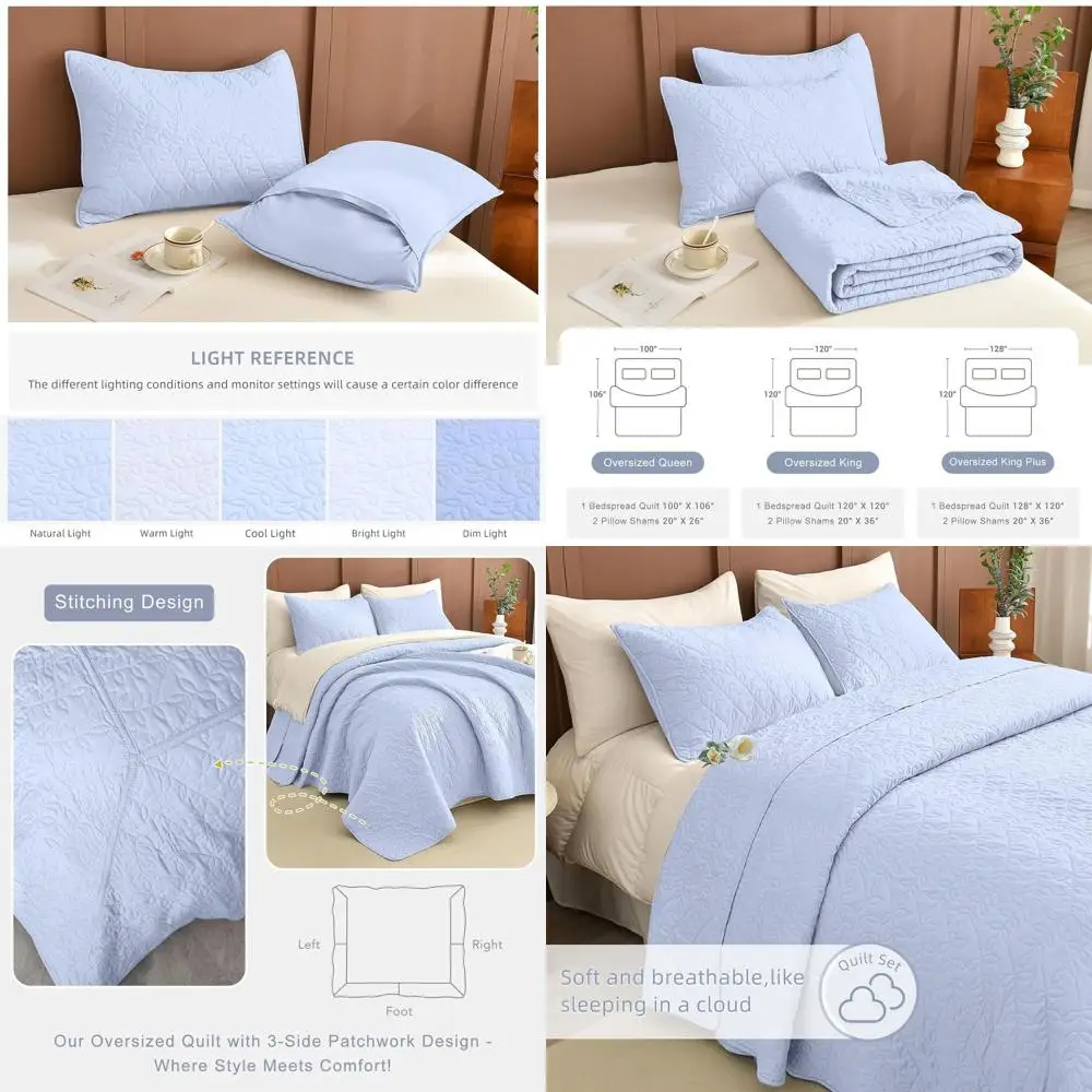 Негабаритное покрывало King Size 120x120, комплект одеял с рисунком листьев, легкое мягкое покрывало из трех предметов для больших кроватей
Негабаритное покрывало King Size 120x120, комплект одеял с рисунком листьев, легкое мягкое покрывало из трех предметов для больших кроватей