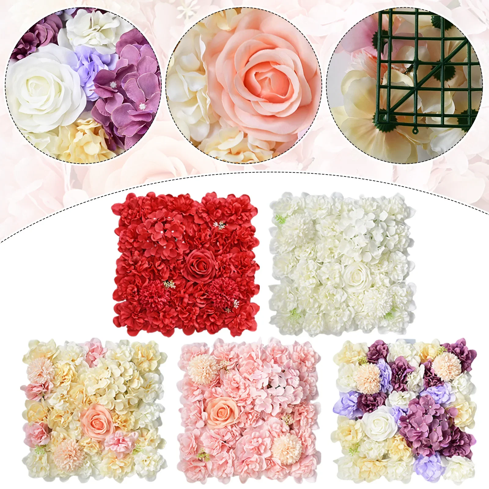 Artificial Flowers Wall Background 3D Flower Wall Panels Wedding Party Bridal Shower Indoor Outdoor Decoration
Artificial Flowers Wall Background 3D Flower Wall Panels Wedding Party Bridal Shower Indoor Outdoor Decoration