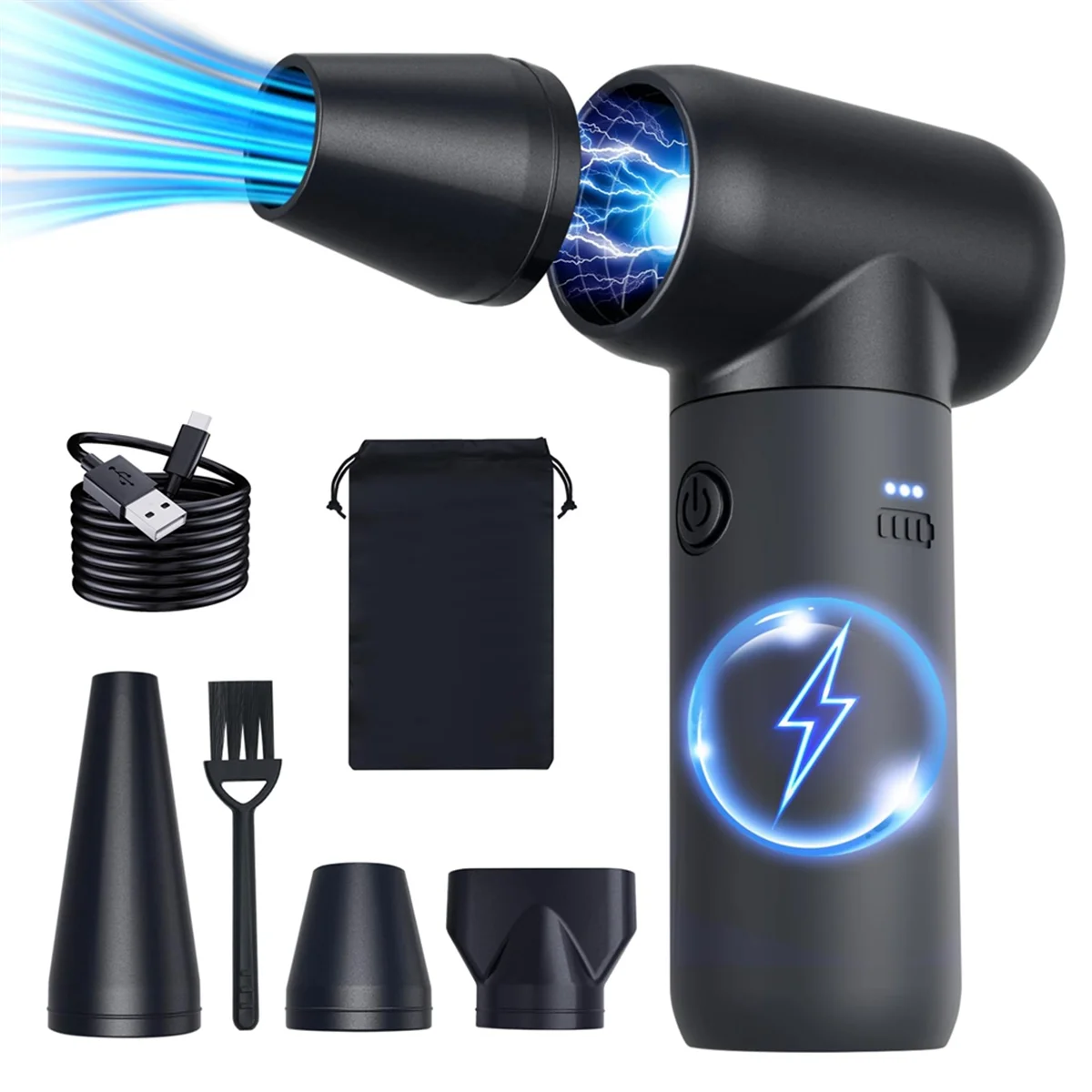 Sale Compressed Air Duster,180000RPM Dryer Blower,3 Gear Portable Electric Air Duster,for Car Dry,Keyboard Computer Cleaning
Sale Compressed Air Duster,180000RPM Dryer Blower,3 Gear Portable Electric Air Duster,for Car Dry,Keyboard Computer Cleaning