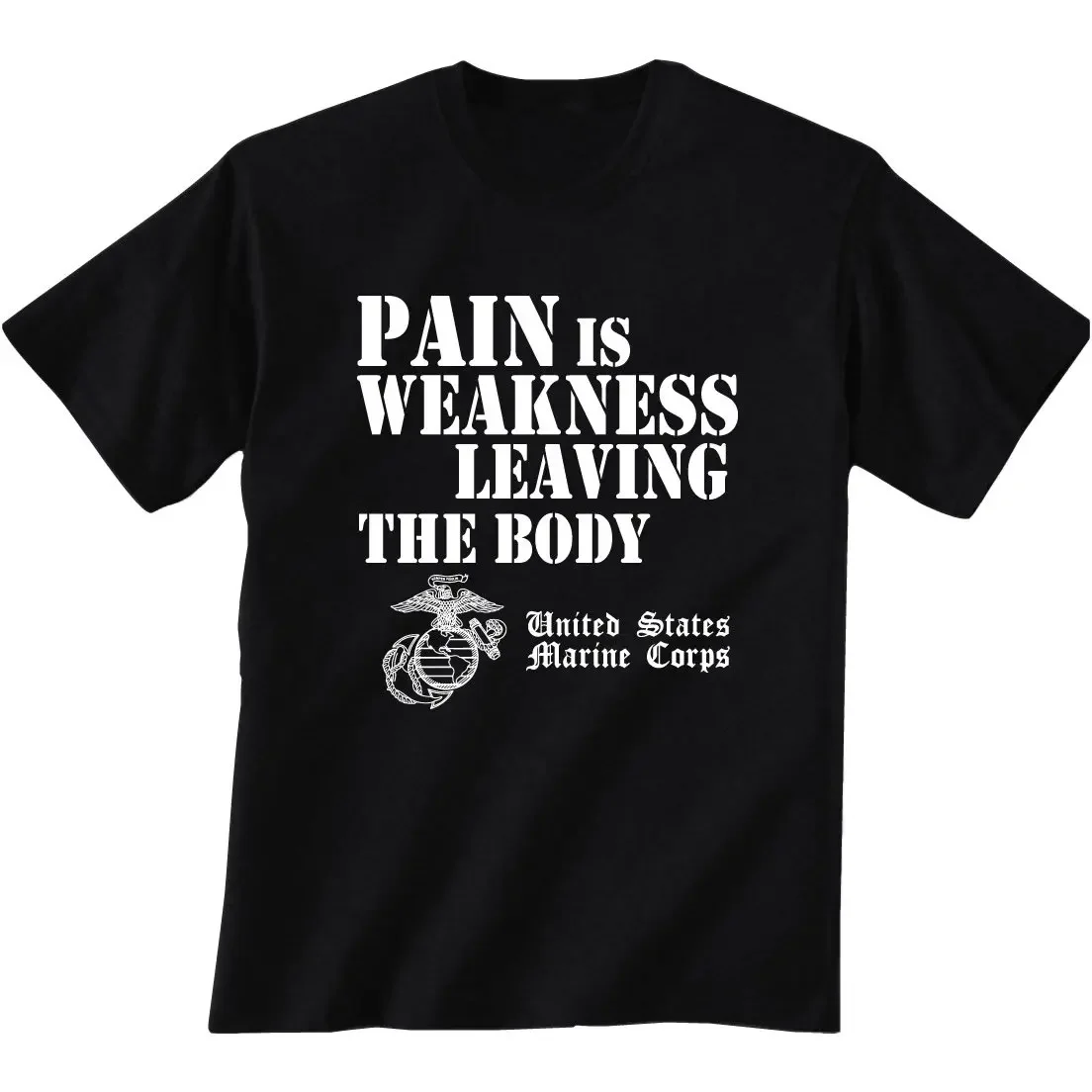 Pain is Weakness Leaving the Body USMC T-Shirt 100% Cotton O-Neck Summer Short Sleeve Casual Mens T-shirt Size S-3XL
Pain is Weakness Leaving the Body USMC T-Shirt 100% Cotton O-Neck Summer Short Sleeve Casual Mens T-shirt Size S-3XL