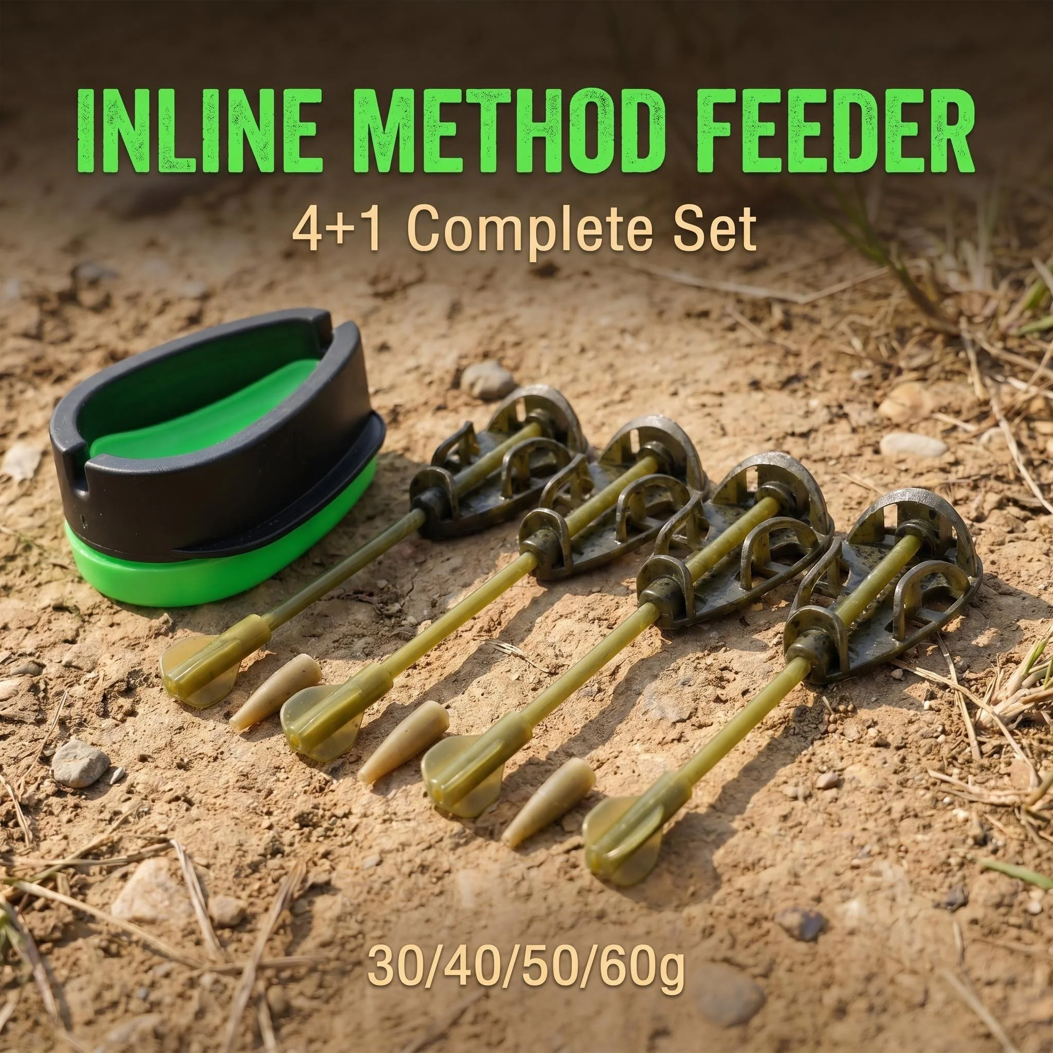 Hirisi Carp Fishing Inline Method Feeder & Mould Set Bait Cage Basket for Carp Fishing Tackle Accessories F116
Hirisi Carp Fishing Inline Method Feeder & Mould Set Bait Cage Basket for Carp Fishing Tackle Accessories F116