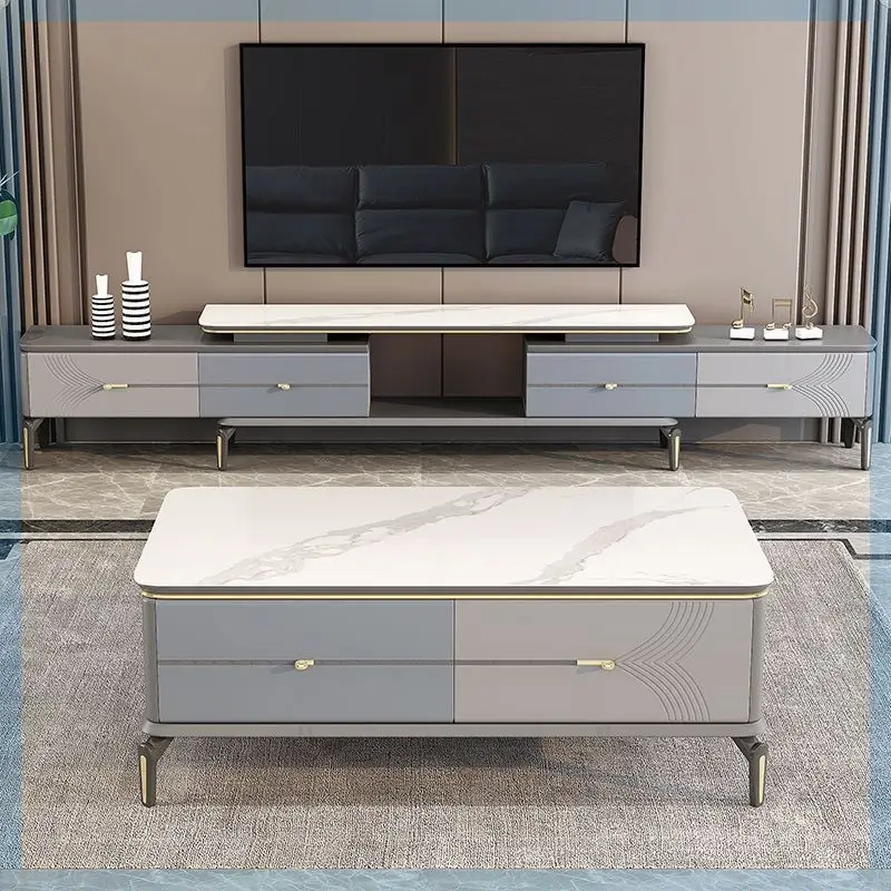 New light luxury household living room small apartment telescopic rock slab tea table tea table
New light luxury household living room small apartment telescopic rock slab tea table tea table