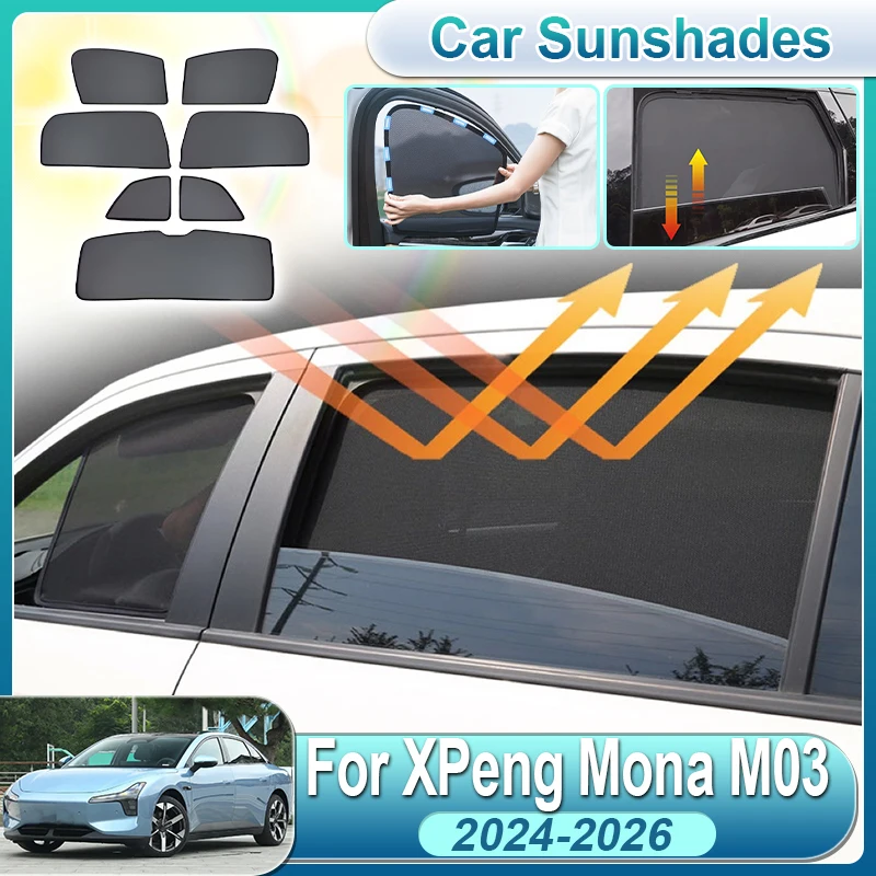For XPeng Mona M03 2024 2025 2026 D01 Car Full Coverage Sunshades Anti-UV Curtain-Style Mesh Sunshade Protector Auto Accessories
For XPeng Mona M03 2024 2025 2026 D01 Car Full Coverage Sunshades Anti-UV Curtain-Style Mesh Sunshade Protector Auto Accessories