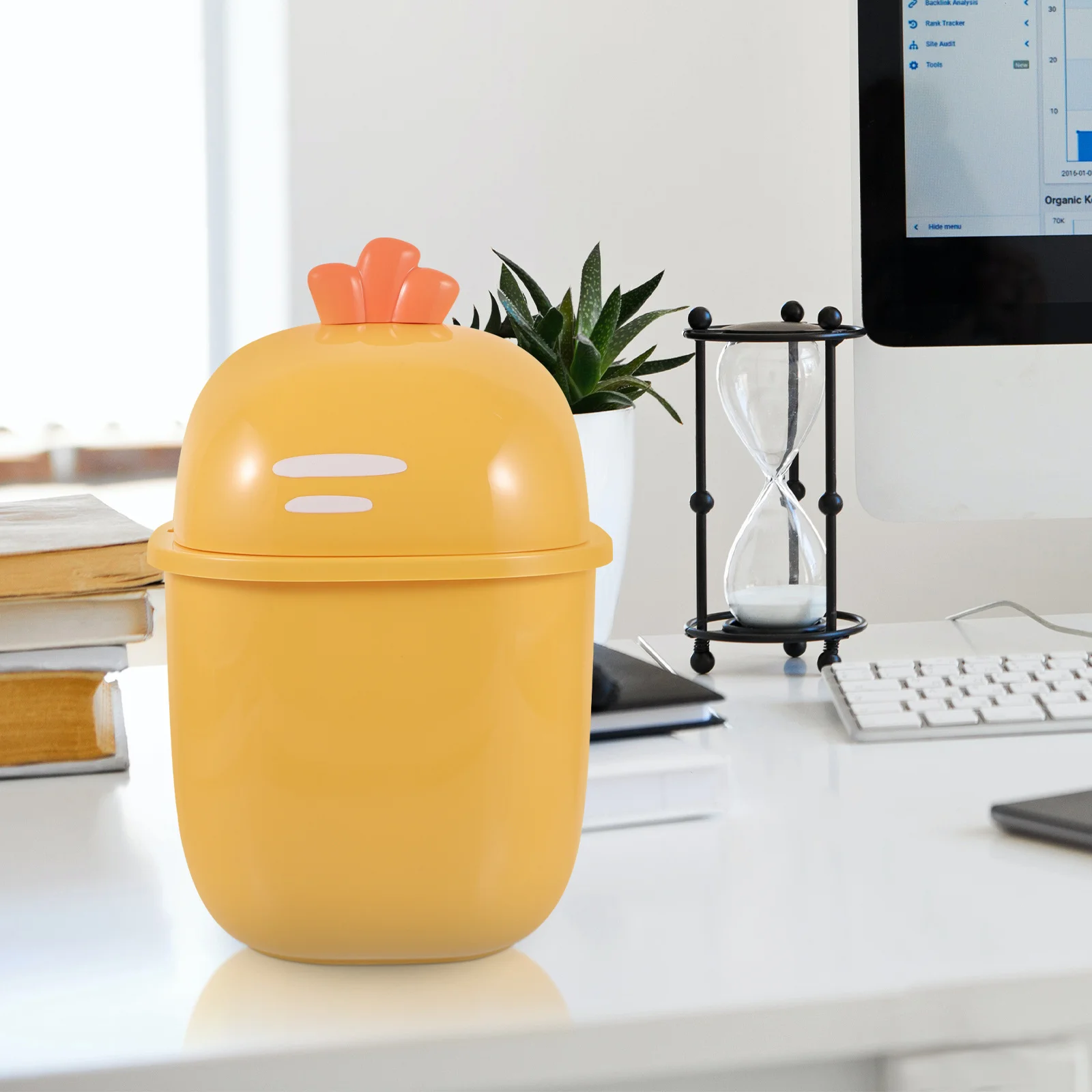 Mini Desktop Trash Can Plastic Wastebasket Lid Design Small Trash Bin for Office Table Bedroom Desktop Rubbish Bin Convenient
Mini Desktop Trash Can Plastic Wastebasket Lid Design Small Trash Bin for Office Table Bedroom Desktop Rubbish Bin Convenient