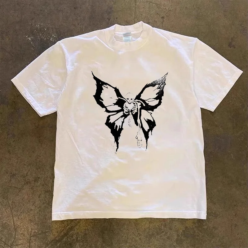 2025 T-shirts Punk Retro Oversized T-shirt Spring and Summer Cotton Top New Harajuku Butterfly Printed Men's and Women's
2025 T-shirts Punk Retro Oversized T-shirt Spring and Summer Cotton Top New Harajuku Butterfly Printed Men's and Women's