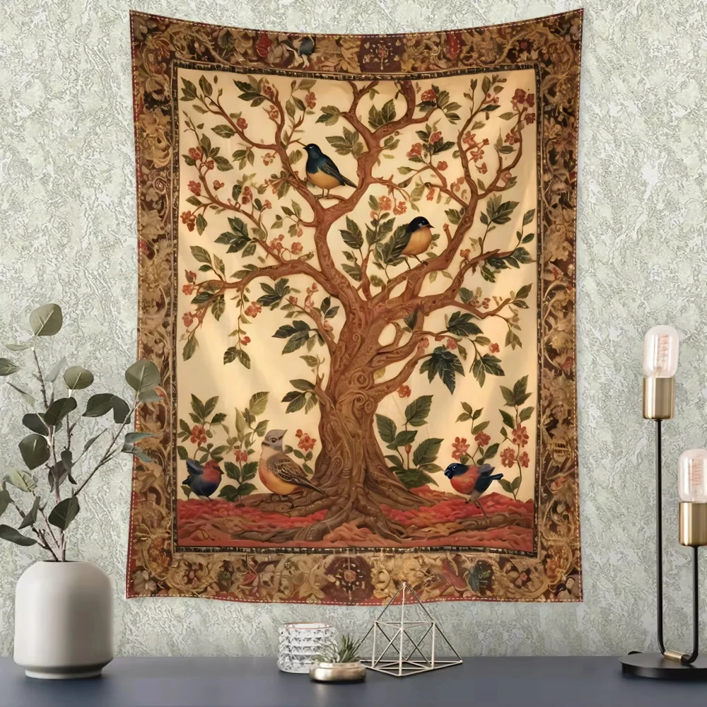 Retro Flower and Bird Tree Tapestry Wall Hanging Abstract Art Mysterious Witchcraft Hippie Dormitory Living Decor Wall Tapestry
Retro Flower and Bird Tree Tapestry Wall Hanging Abstract Art Mysterious Witchcraft Hippie Dormitory Living Decor Wall Tapestry