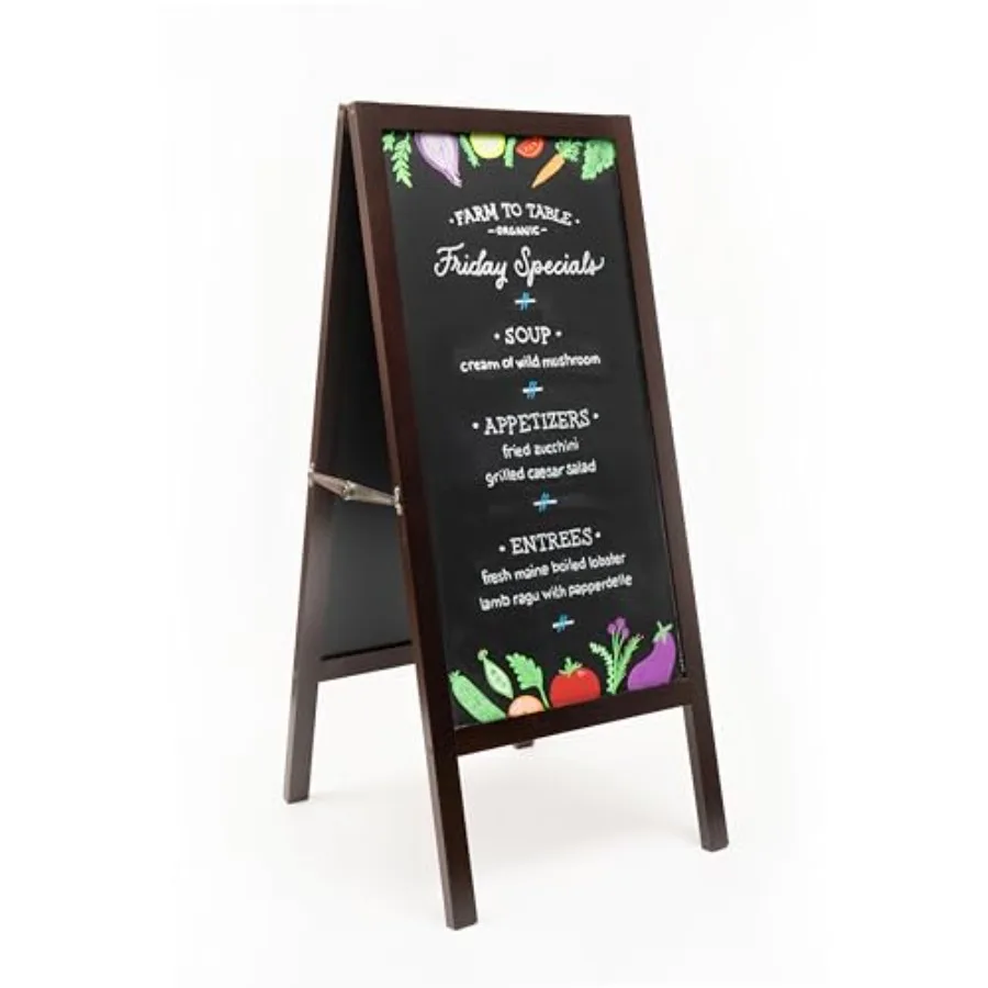 Sandwich Board Chalkboard Easel. A-Frame Chalkboard Sign. Outdoor or Indoor. Large 2 Sided Magnetic Chalkboard. A-Frame Sign. 4
Sandwich Board Chalkboard Easel. A-Frame Chalkboard Sign. Outdoor or Indoor. Large 2 Sided Magnetic Chalkboard. A-Frame Sign. 4
