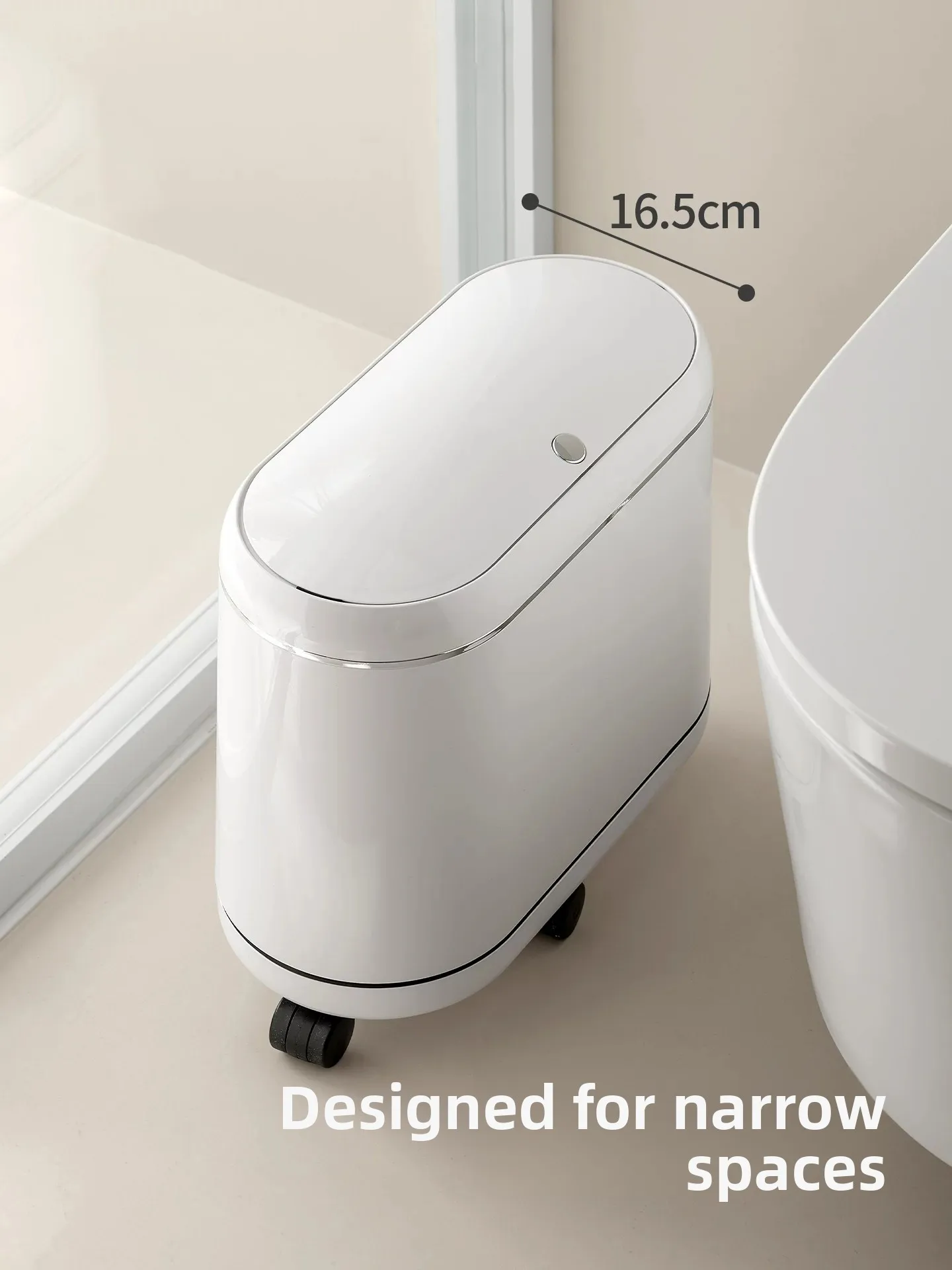 Bathroom Trash Can Large Capacity with Lid Wheel Mobile Toilet Paper Basket Narrow Space Household Cleaning Tools Waste Bin
Bathroom Trash Can Large Capacity with Lid Wheel Mobile Toilet Paper Basket Narrow Space Household Cleaning Tools Waste Bin