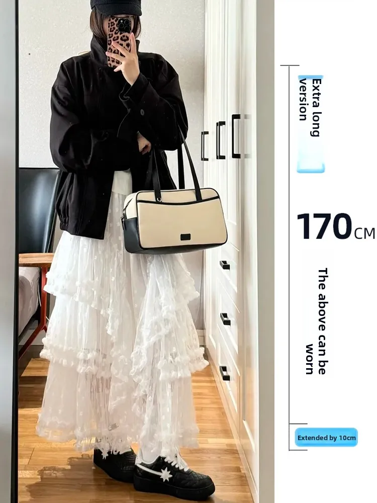 Long Lace A-Line Skirt Women's Autumn Winter New Sle Layered Cake Skirt Flared f-length Skirts Korean Sle Commute
Long Lace A-Line Skirt Women's Autumn Winter New Sle Layered Cake Skirt Flared f-length Skirts Korean Sle Commute