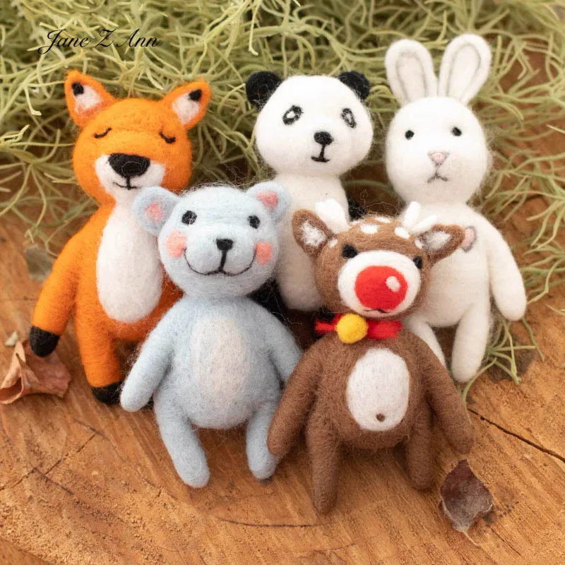 Cute Pet Felt Doll Deer Bear Fox Photography Handmade Felt Props Doll Studio Scene Arrangement
Cute Pet Felt Doll Deer Bear Fox Photography Handmade Felt Props Doll Studio Scene Arrangement