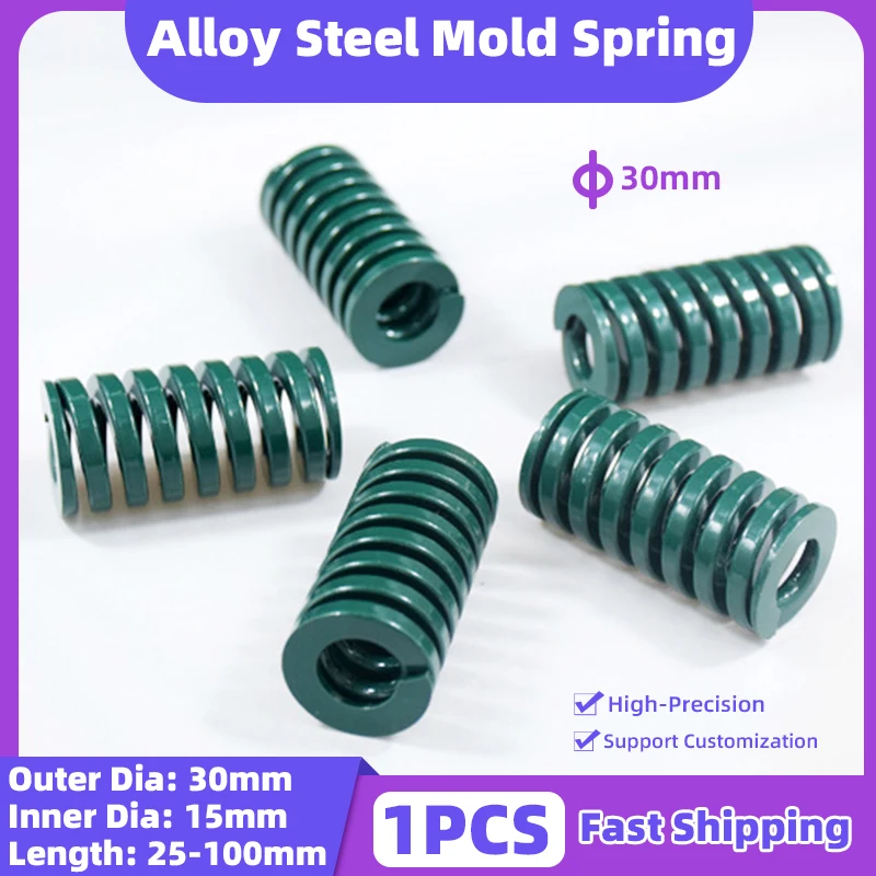 Creamily 1PCS Mould Die Spring Green Heavy Load Alloy Steel Spiral Stamping Compression Mold Springs OD30mm Length25-100mm
Creamily 1PCS Mould Die Spring Green Heavy Load Alloy Steel Spiral Stamping Compression Mold Springs OD30mm Length25-100mm