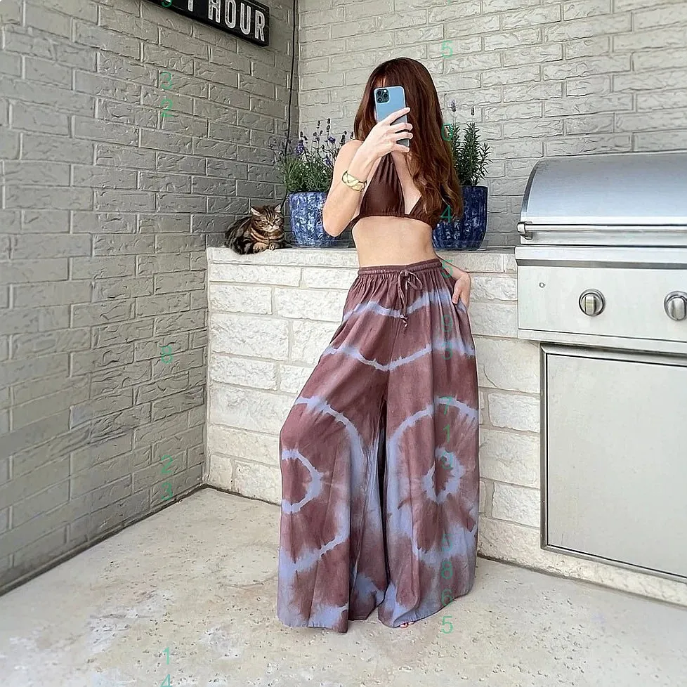 Tie Dye Wide Leg Pants Elastic Waist Loose Casual Trousers Spring Summer Women Loose Pants
Tie Dye Wide Leg Pants Elastic Waist Loose Casual Trousers Spring Summer Women Loose Pants