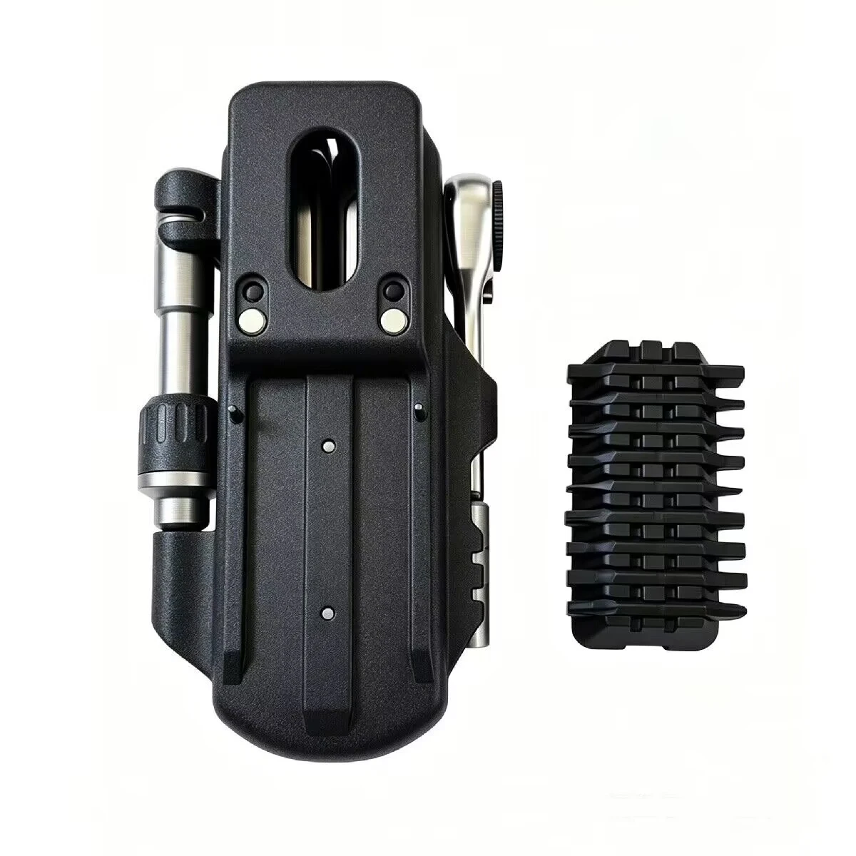 3D Printed Nylon Holster with Belt Clip and Bit Storage for Leatherman Arc and P4 Multi Tool
3D Printed Nylon Holster with Belt Clip and Bit Storage for Leatherman Arc and P4 Multi Tool