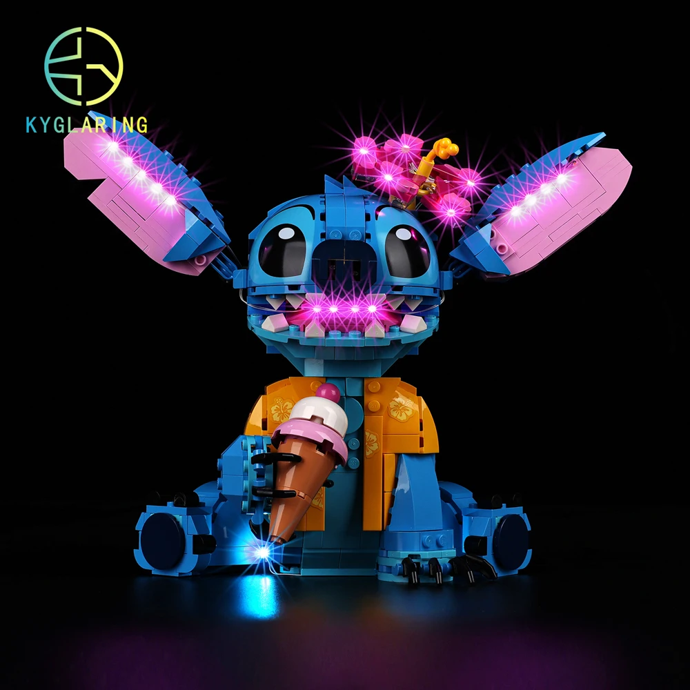 Комплект светодиодных фонарей Kyglaring подходит для строительных блоков Lego Stitch 43249, декоративная лампа, не включает здание Lego 
Комплект светодиодных фонарей Kyglaring подходит для строительных блоков Lego Stitch 43249, декоративная лампа, не включает здание Lego