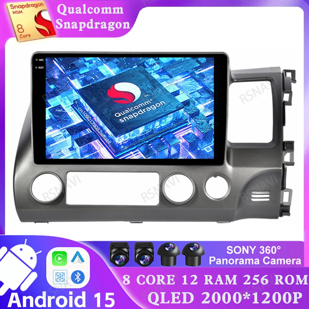 Android 15 for Honda Civic 8 2005 - 2012 5G WIFI Stereo BT Multimedia 4G LTE Navigation Head Unit Autoradio AUTO Viedo Player
Android 15 for Honda Civic 8 2005 - 2012 5G WIFI Stereo BT Multimedia 4G LTE Navigation Head Unit Autoradio AUTO Viedo Player