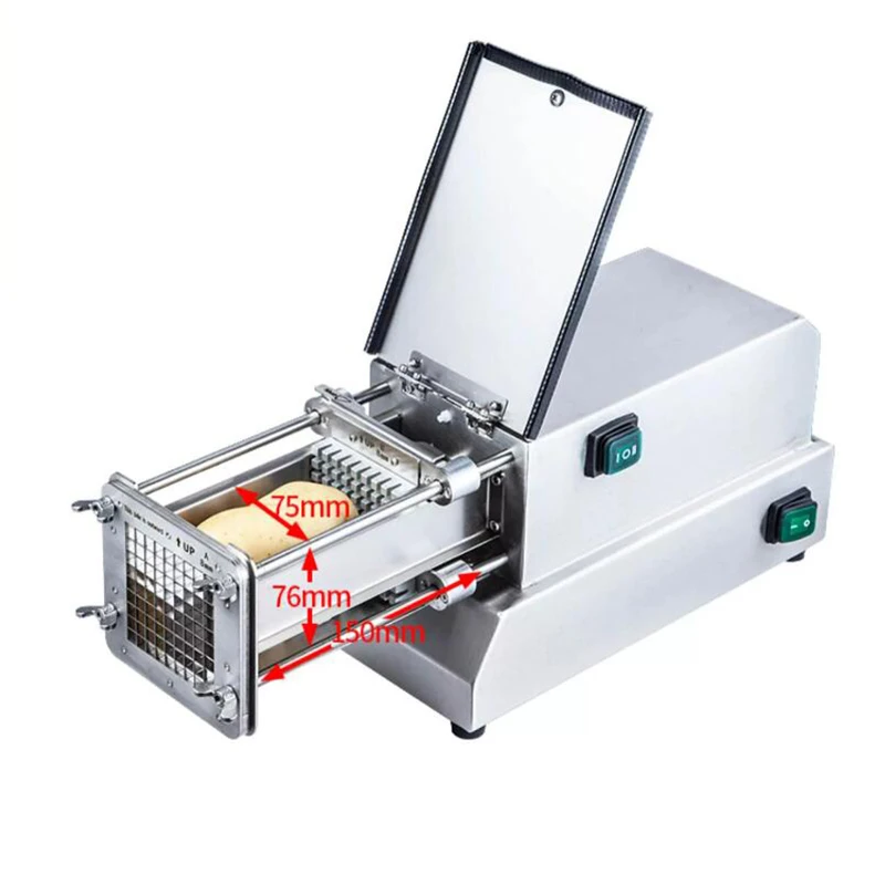 Electric Stainless steel Fruit Vegetable Cutting Machine Cucumber/Radish/Onions/French fries/Potatoes Strip Cutter Commercial
Electric Stainless steel Fruit Vegetable Cutting Machine Cucumber/Radish/Onions/French fries/Potatoes Strip Cutter Commercial