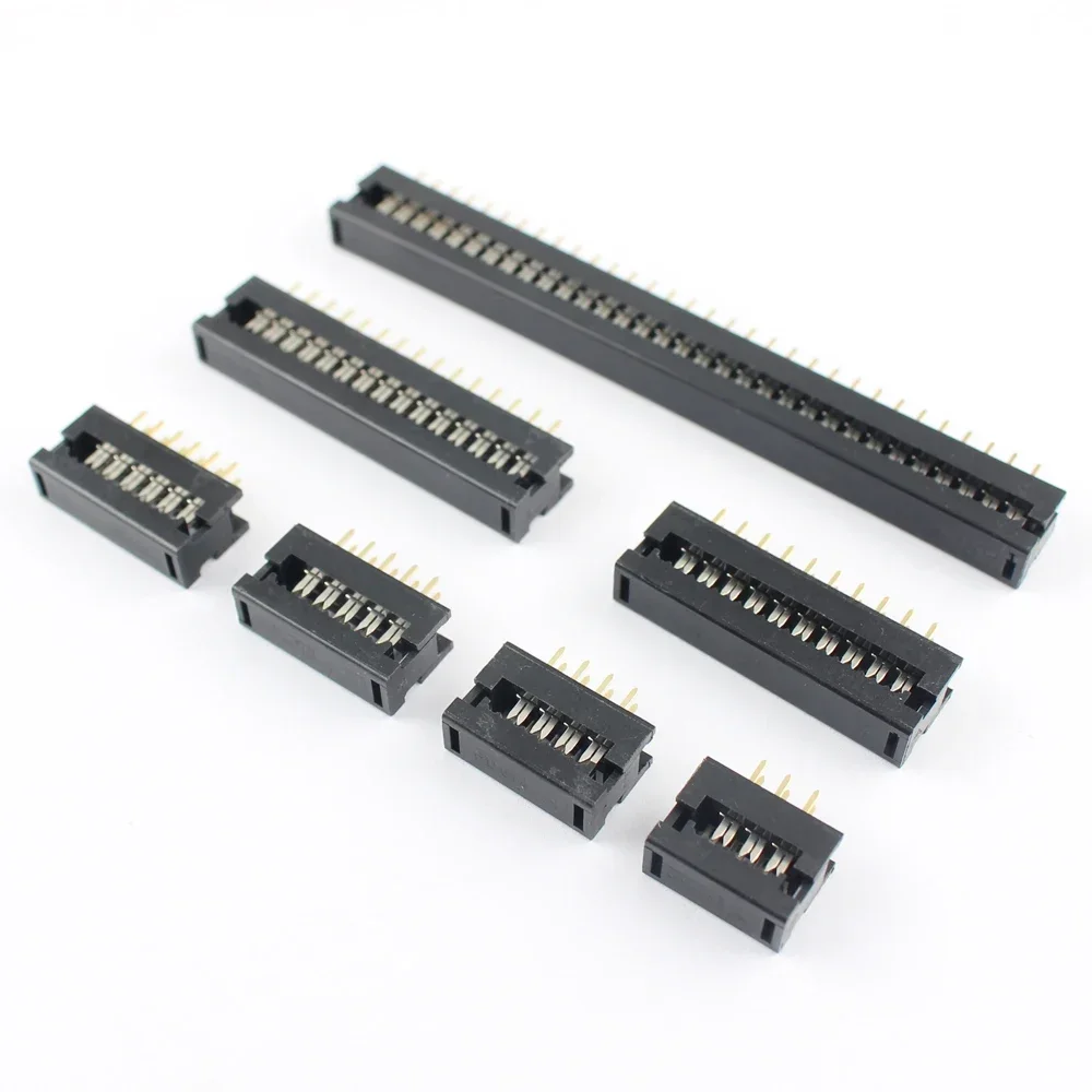 10pcs 2.54mm Pitch 6/8/10/12/14/16/18/20/24/26/30/34/40/50/64 Pin FD Male Header IDC Connector For 1.27mm Pitch Flat cable 6P 8P
10pcs 2.54mm Pitch 6/8/10/12/14/16/18/20/24/26/30/34/40/50/64 Pin FD Male Header IDC Connector For 1.27mm Pitch Flat cable 6P 8P