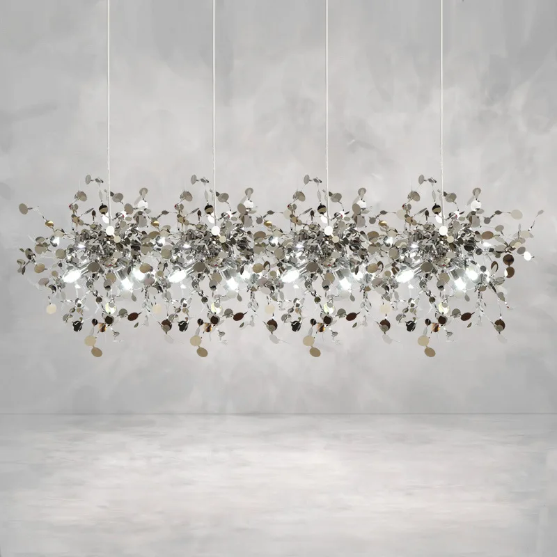 Modern Minimalist Led Stainless Steel Chandelier Gold Chrome Chandelier Living Room Dining Room Bar Table Art Hanging Chandelier
Modern Minimalist Led Stainless Steel Chandelier Gold Chrome Chandelier Living Room Dining Room Bar Table Art Hanging Chandelier