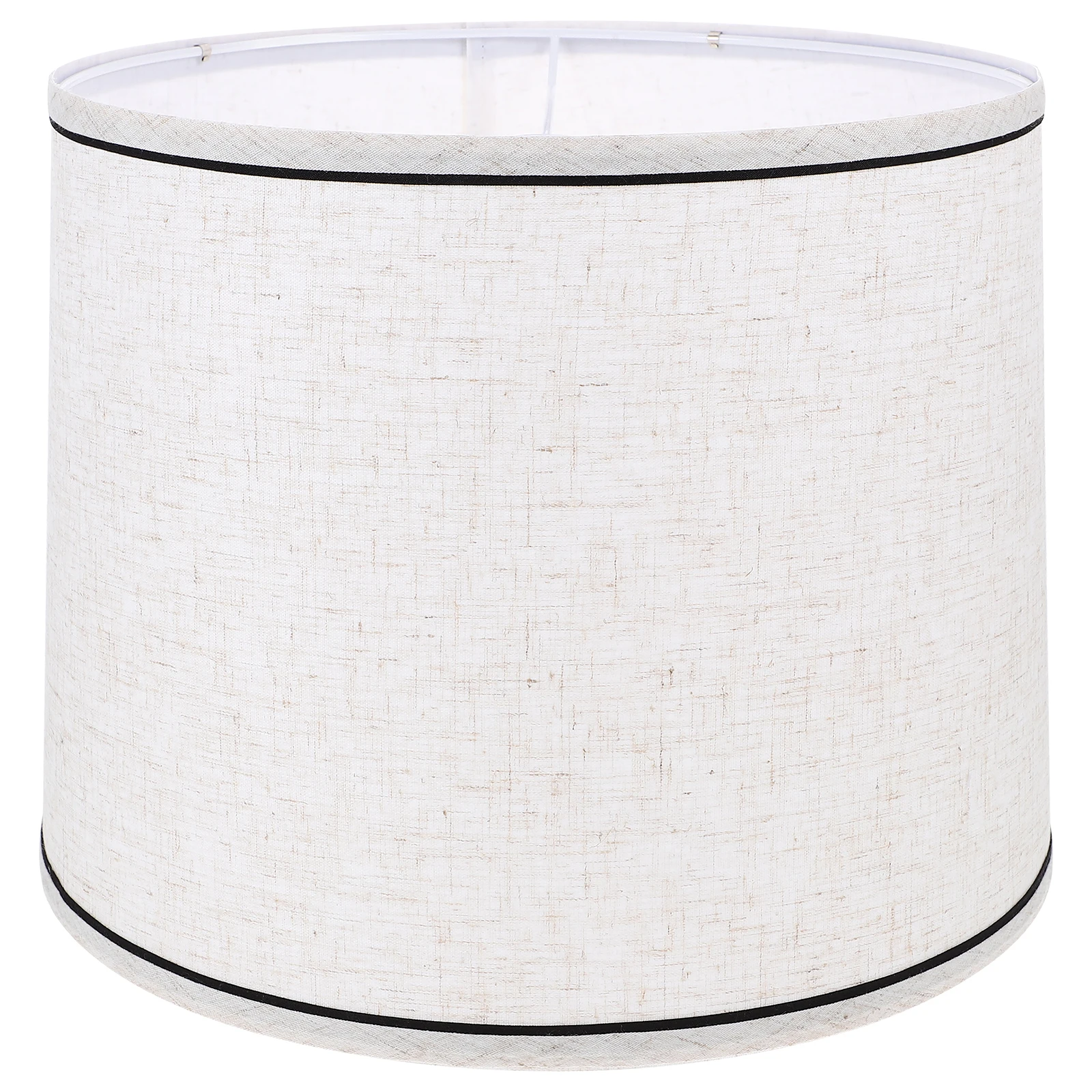 Lampshade Round Black Edge Linen Fabric Cover Bedroom Living Room Lamp Shades Table Floor Light Replacement Home Decor
Lampshade Round Black Edge Linen Fabric Cover Bedroom Living Room Lamp Shades Table Floor Light Replacement Home Decor