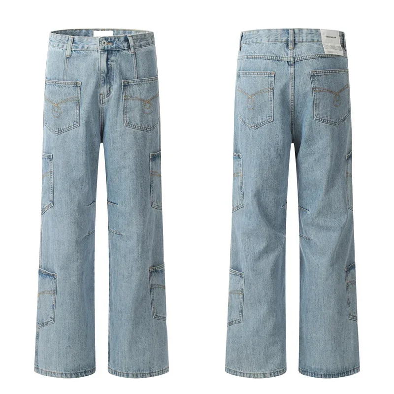 2025 New Men's Ddeconstructed Baggy Jeans Multi-Pocket Design Straight-leg Denim Pants Man Y2K Streetwear Cargo Jean Trousers
2025 New Men's Ddeconstructed Baggy Jeans Multi-Pocket Design Straight-leg Denim Pants Man Y2K Streetwear Cargo Jean Trousers