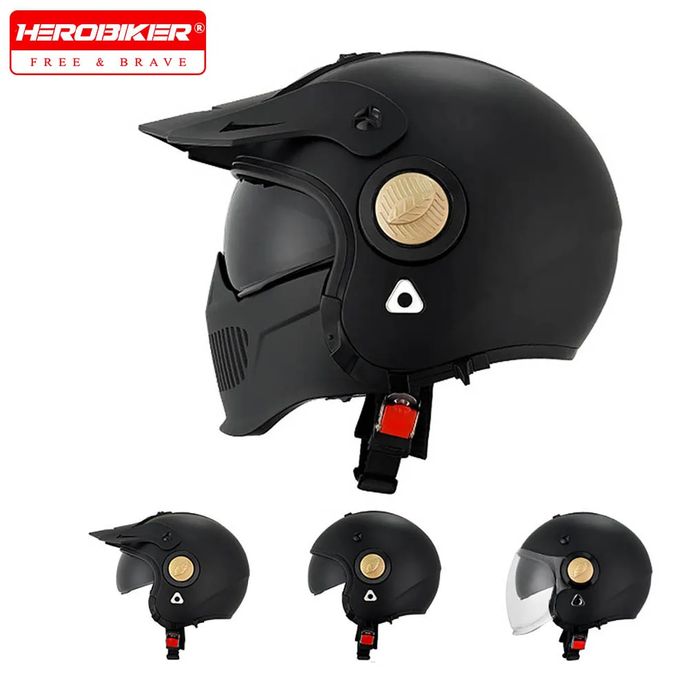 Motorcycle Helmet For Men Moto Helmet Street Fashion Helmet Open Face Full Face Helmet Detachable Capacete DOT Approved
Motorcycle Helmet For Men Moto Helmet Street Fashion Helmet Open Face Full Face Helmet Detachable Capacete DOT Approved