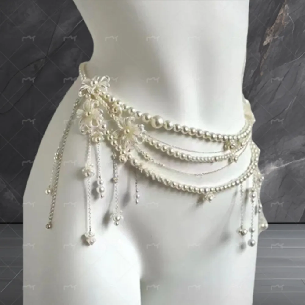 Multilayer Pearl Waist Belt Imitation Pearl Body Chain Jewelry Personality Simple Waist Chain Pearl Beads Decorative Waistband
Multilayer Pearl Waist Belt Imitation Pearl Body Chain Jewelry Personality Simple Waist Chain Pearl Beads Decorative Waistband