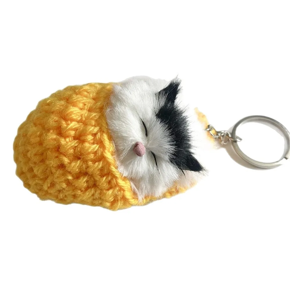 Cute Mini Simulation Cat Keychain Handmade Animal Sleeping Cat Keyring Bag Pendant Charm Gifts
Cute Mini Simulation Cat Keychain Handmade Animal Sleeping Cat Keyring Bag Pendant Charm Gifts