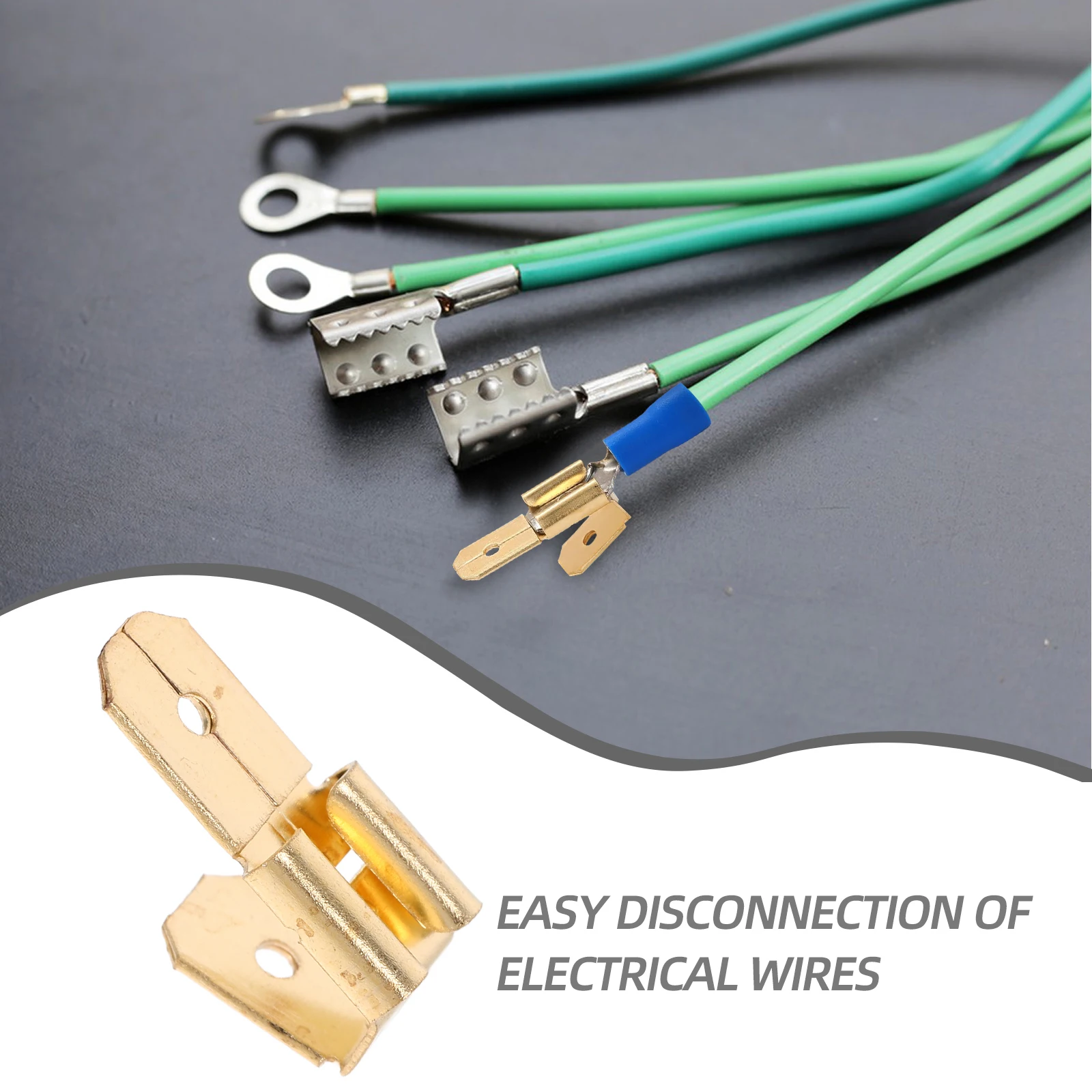 25pcs Electrical Terminals Spade Wire Connectors Copper Quick Disconnect Automotive Cable Bidirectional Wiring Adapters
25pcs Electrical Terminals Spade Wire Connectors Copper Quick Disconnect Automotive Cable Bidirectional Wiring Adapters