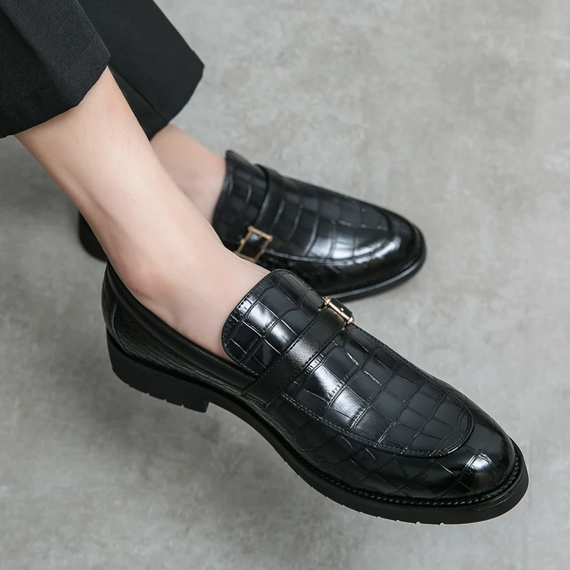 Spring Autumn Hot Selling Loafers Soft Sole Comfortable Men's Park Walking Shoes Crocodile Pattern Men's Business Casual Shoes
Spring Autumn Hot Selling Loafers Soft Sole Comfortable Men's Park Walking Shoes Crocodile Pattern Men's Business Casual Shoes