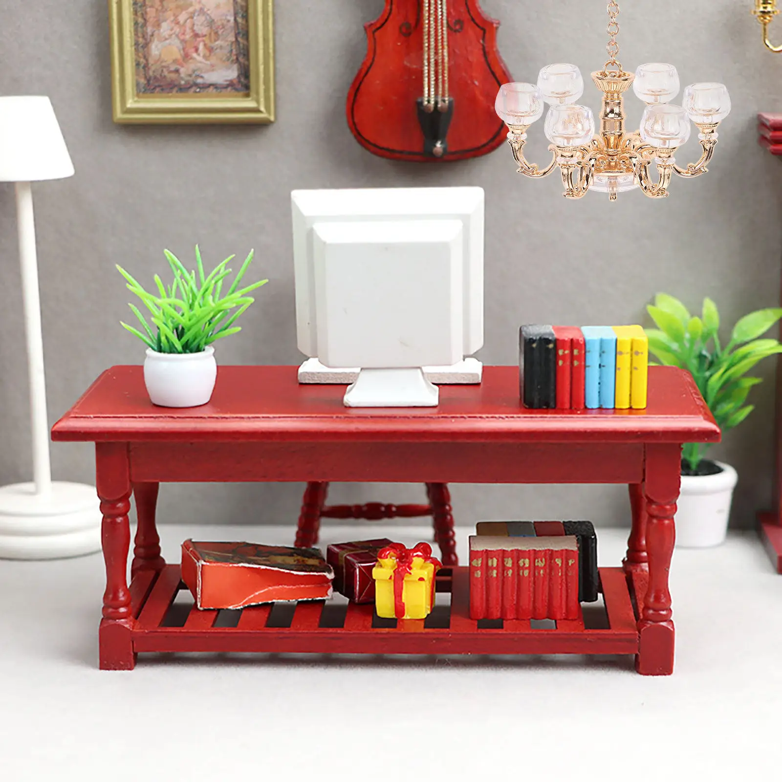 Miniature Ceiling Lamp Alloy Mini House Chandelier Decorative Pendant Lamp Simulation Light Miniature Furniture Accessories
Miniature Ceiling Lamp Alloy Mini House Chandelier Decorative Pendant Lamp Simulation Light Miniature Furniture Accessories