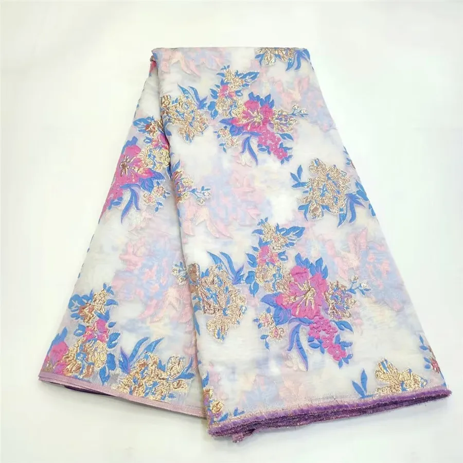Fashion African Brocade Jacquard Fabric Nigerian Organza Gilding Lace Material Floral Tulle Mesh French Net Brocard Tissu WJ4
Fashion African Brocade Jacquard Fabric Nigerian Organza Gilding Lace Material Floral Tulle Mesh French Net Brocard Tissu WJ4