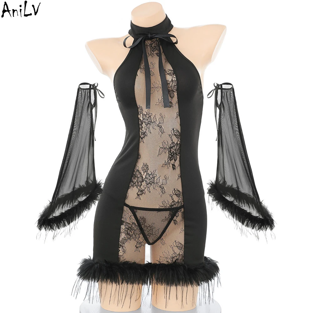 AniLV кружевное пушистое сексуальное женское белье женское платье с лямкой на шее наряд пижамы эротические костюмы косплей
AniLV кружевное пушистое сексуальное женское белье женское платье с лямкой на шее наряд пижамы эротические костюмы косплей