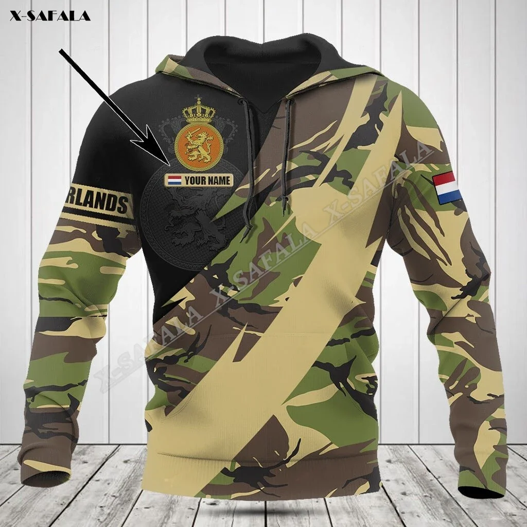 Netherlands Camo Flag Army Veteran 3D Print Spring Autumn Hoodie Men's Outwear Shirt Pullover Hooded Sweatshirt Jersey Casual
Netherlands Camo Flag Army Veteran 3D Print Spring Autumn Hoodie Men's Outwear Shirt Pullover Hooded Sweatshirt Jersey Casual