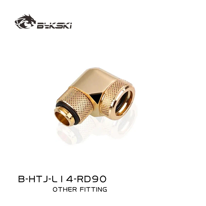 BYKSKI 90 Degree OD14mm Hard Tube Rotary Fitting Hand Compression for Outside 14mm Acrylic PETG Tube Black/Gold B-HTJ-L14-RD90
BYKSKI 90 Degree OD14mm Hard Tube Rotary Fitting Hand Compression for Outside 14mm Acrylic PETG Tube Black/Gold B-HTJ-L14-RD90