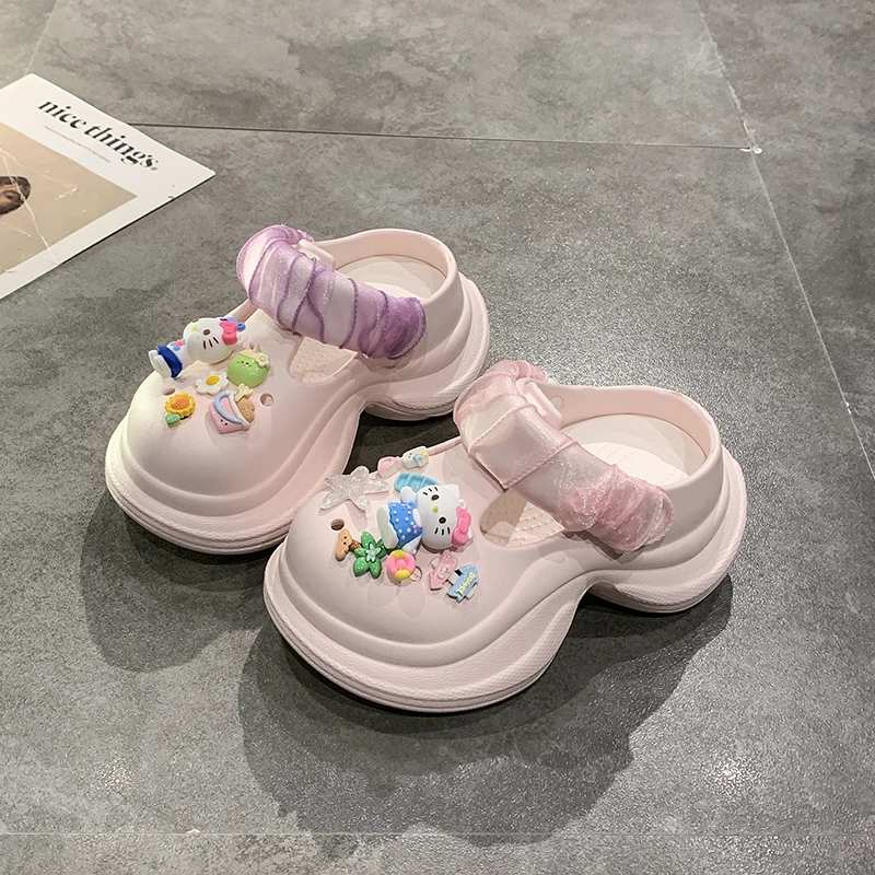 7CM Summer Women Slippers Fashion Cartoon Garden Sandals Platform Charm Clogs EVA Flip Flops Outdoor Slides Indoor Shoes Female
7CM Summer Women Slippers Fashion Cartoon Garden Sandals Platform Charm Clogs EVA Flip Flops Outdoor Slides Indoor Shoes Female