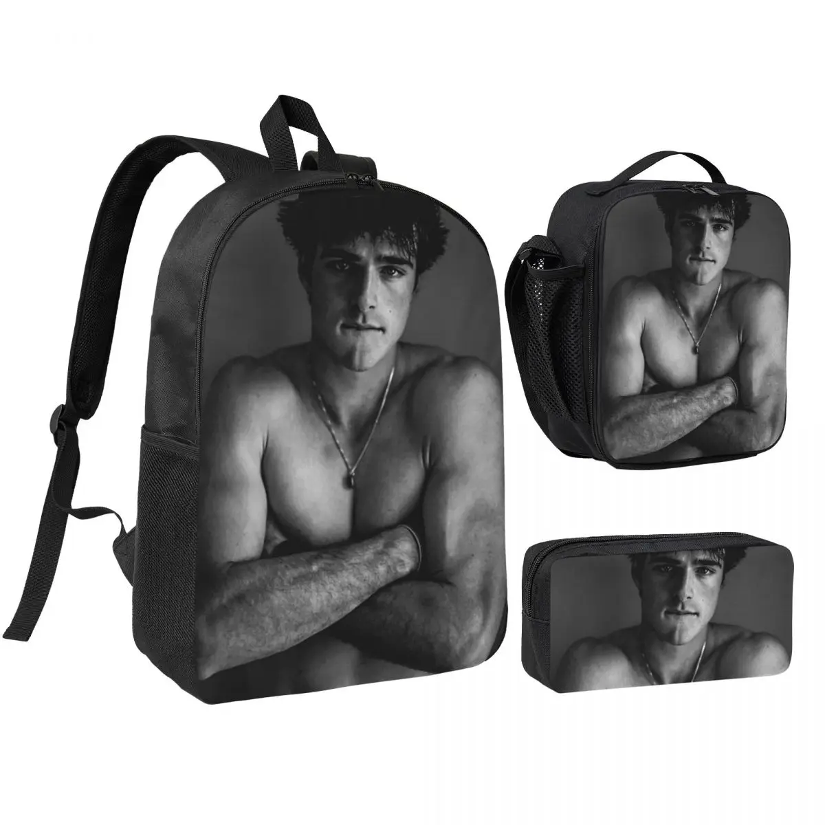 Jacob Elordi Australian Actor Backpack Boys Girls BookBag School Bag Laptop Shoulder Bags 3ps Insulated Lunch Bag Pencil Case
Jacob Elordi Australian Actor Backpack Boys Girls BookBag School Bag Laptop Shoulder Bags 3ps Insulated Lunch Bag Pencil Case