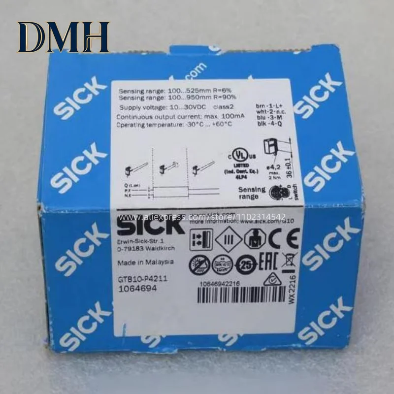 Новый фотоэлектрический датчик Dmh GTB10-P4211 GTB10-P4212
Новый фотоэлектрический датчик Dmh GTB10-P4211 GTB10-P4212