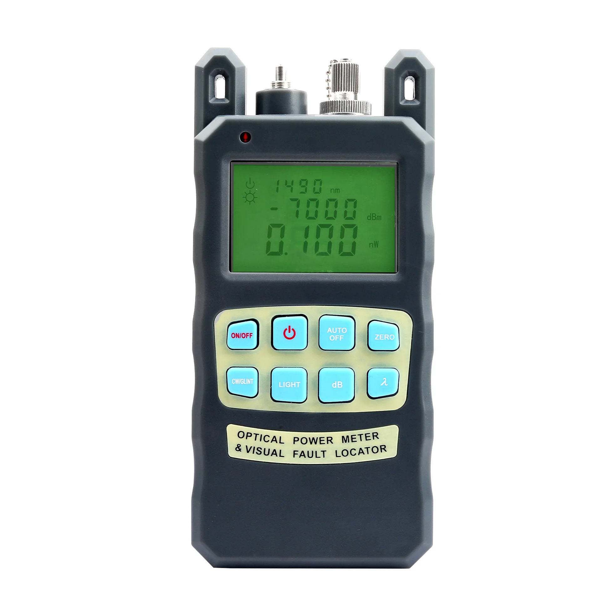 Optical Fiber Cable Tester 1mw/10mw Optical Power Meter -70 to +10dbm Visual Fault Locator gray
Optical Fiber Cable Tester 1mw/10mw Optical Power Meter -70 to +10dbm Visual Fault Locator gray