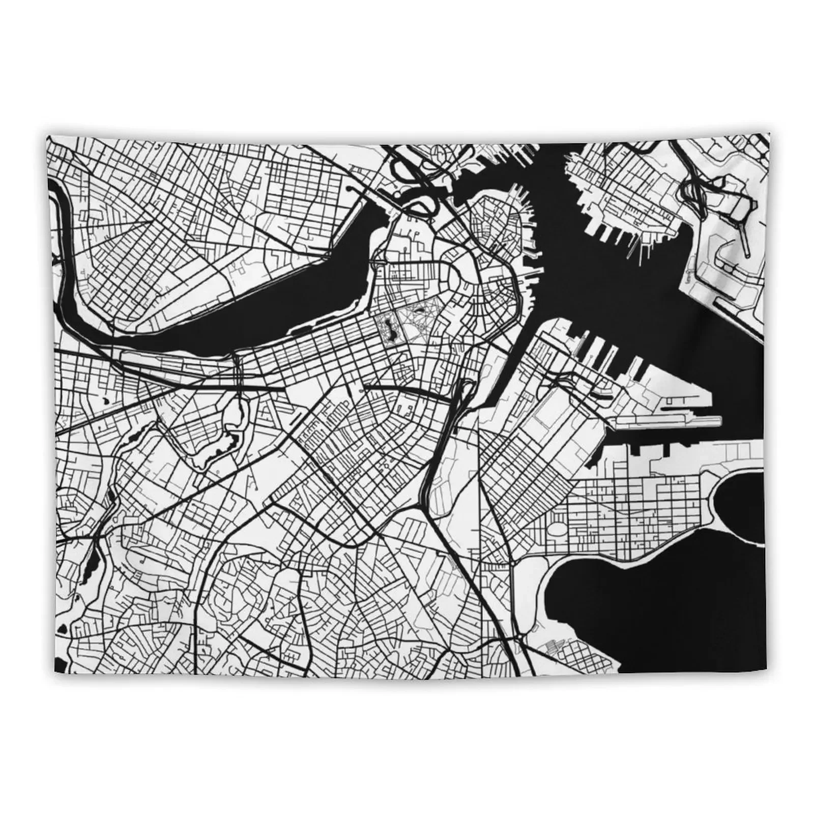 Boston Map - Black Inverted Tapestry On The Wall Custom Home Supplies Wall Hangings Decoration Tapestry
Boston Map - Black Inverted Tapestry On The Wall Custom Home Supplies Wall Hangings Decoration Tapestry