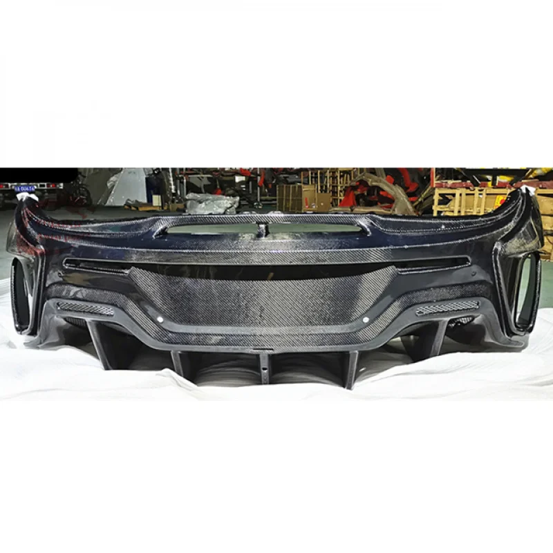 For McLaren 540C 570S Upgrade 600LT Style High Quality Dry Carbon Fiber Rear Bumper Body Kit
For McLaren 540C 570S Upgrade 600LT Style High Quality Dry Carbon Fiber Rear Bumper Body Kit