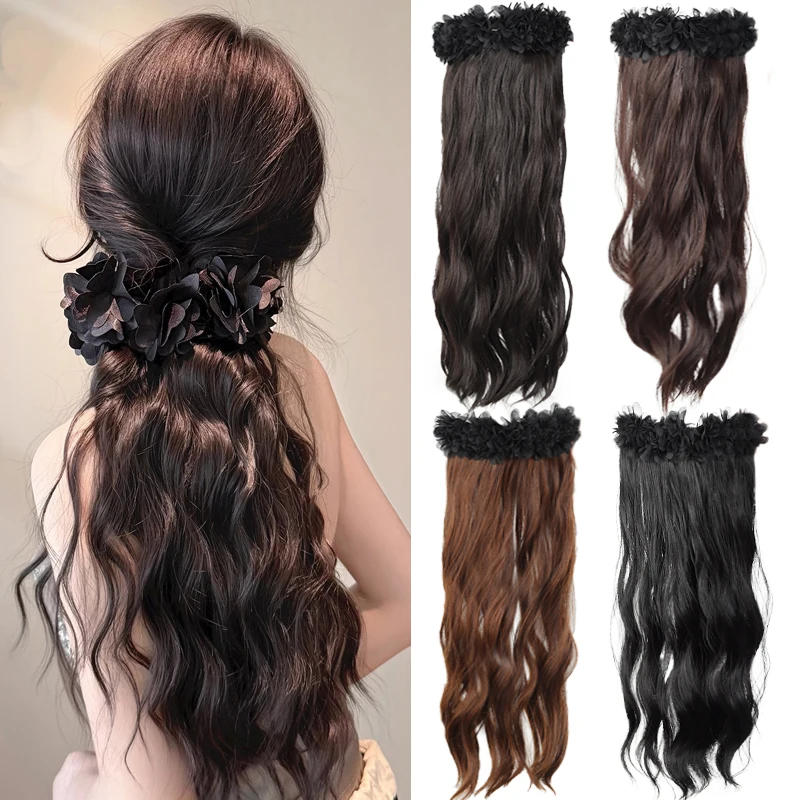 18-дюймовый хвостик для волос, синтетические наращивания, парик на клипсе, свободный волнистый вьющийся хвост со шпилькой с кружевной отделкой для рождественской вечеринки 
18-дюймовый хвостик для волос, синтетические наращивания, парик на клипсе, свободный волнистый вьющийся хвост со шпилькой с кружевной отделкой для рождественской вечеринки
