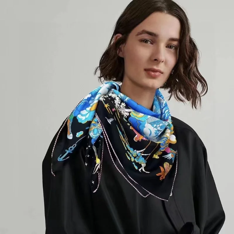Real Silk Scarf Mulberry Silk Handkerchief Scarf Shawl Neckerchief Neck Protection Gauze Scarf Gentle Trend Creative Business
Real Silk Scarf Mulberry Silk Handkerchief Scarf Shawl Neckerchief Neck Protection Gauze Scarf Gentle Trend Creative Business