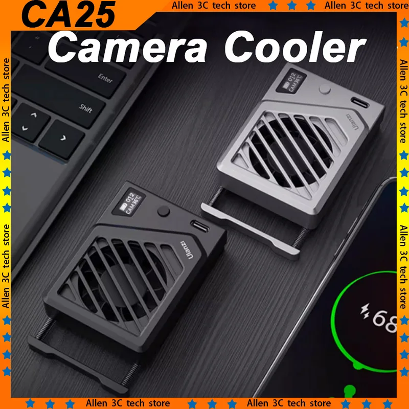 Original Ulanzi CA25 Camera Cooler Heat Sink Cooling Fan Camera Cooling Fan Radiator 4K Recording Kit Heat Sink For Sony Canon
Original Ulanzi CA25 Camera Cooler Heat Sink Cooling Fan Camera Cooling Fan Radiator 4K Recording Kit Heat Sink For Sony Canon